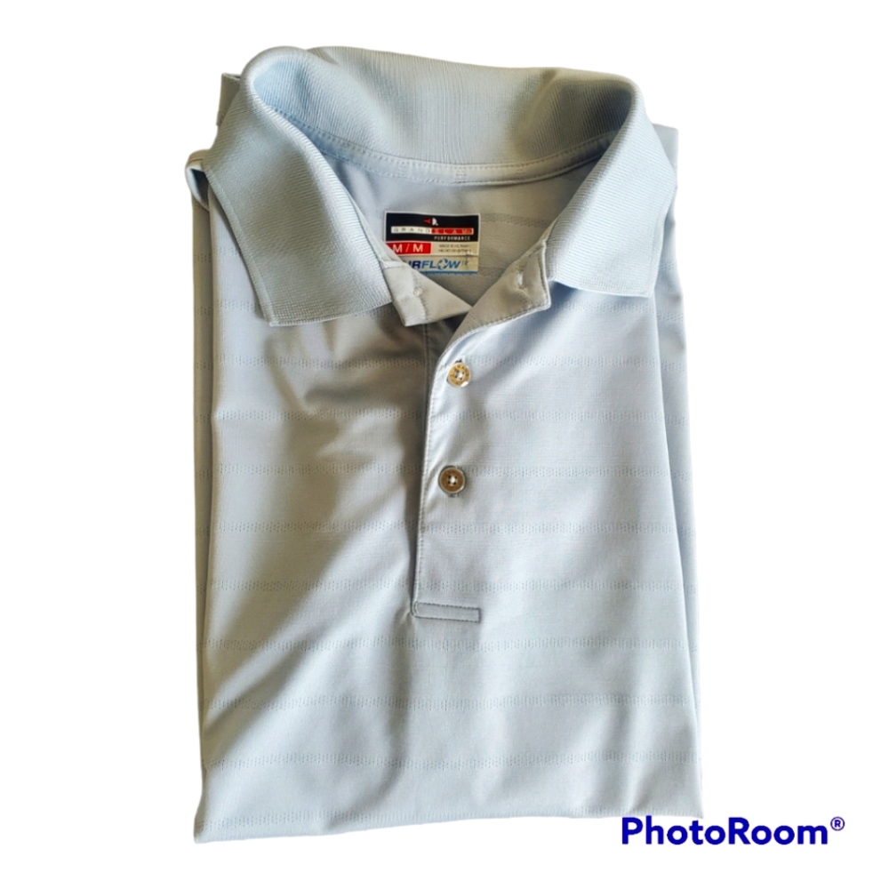 Men's Grand Slam Performance AirFlow Polo Gray